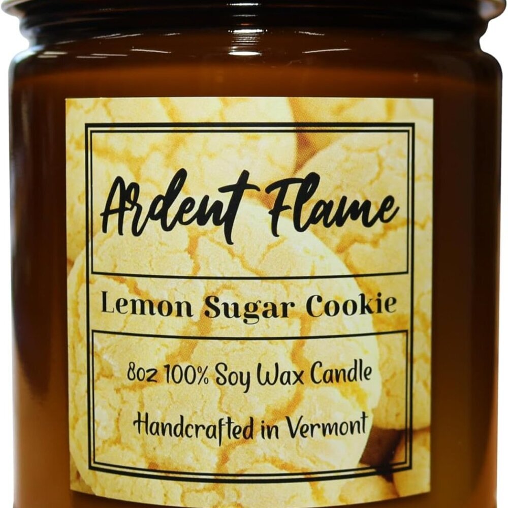 Candles | Lemon Sugar Cookie | 100% Natural Soy Wax Candle for Home Decor | High